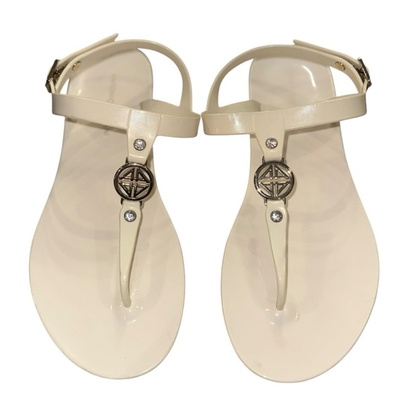 Antonio Melani Thong Jelly Sandals – Size 9 – Ivory Jellycore Chic - Picture 1 of 9